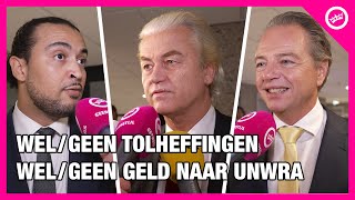 PVV vs PVVministers willen we meer of minder tolheffingengeld naar UNWRA [upl. by Lazarus]