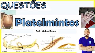 Platelmintos  Resolução de Questões I Prof Michael Bryan [upl. by Kempe]