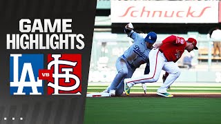 Dodgers vs Cardinals Game Highlights 81724  MLB Highlights [upl. by Laurice]