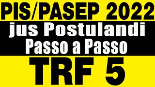 PISPASEP JUS POSTULANDI PASSO A PASSO PARA COBRAR NA JUSTIÇA TRF5 [upl. by Atsirak773]