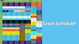 Cartoon Networks new great schedule [upl. by Elimac529]