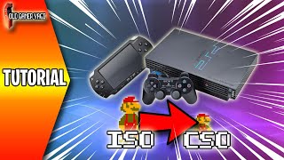 🛠️TUTORIAL Cómo ahorrar espacio en las ROMS de PSP y PS2 Convertir de ISO a CSO Sencillo y rapido [upl. by Ibor133]