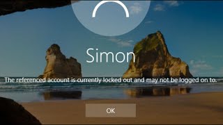 The referenced account is currently locked out and may not be logged on to in Windows 10  11 Fix [upl. by Aver]