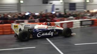 Toleman TG184 F1 Car Driving Indoors [upl. by Francine]