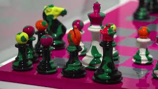 Painted Pieces Art Chess from Purling London at St Louis’ World Chess Hall of Fame [upl. by Fusco]