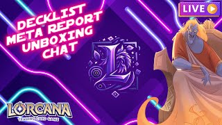 LIVE META REPORT DECKLIST UNBOXING amp OPINIONIlorcana lorcanalab ita intotheinklands decklist [upl. by Bernardo]