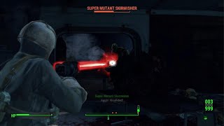 Fallout 4 Testing twoshot laser rife [upl. by Maupin]