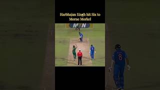 Harbhajan Singh Smashes Monstrous Six Off Morne Morkel South Africa vs India Cricket battle [upl. by Garvy]