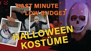 LastMinuteKostümideen ☠️🎃🦇  DIY Halloween  Halloween oder Faschings Kostüme selber machen ⚡️ [upl. by Anawek486]