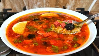 СОЛЯНКА  Самый Вкусный и Бюджетный Рецепт Идеальный суп SOLYANKA [upl. by Ellehciram]