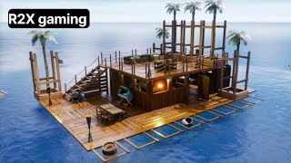 Oceanborn survival in Ocean Swimming wood Boad Home Water Game R2X gaming [upl. by Groscr]