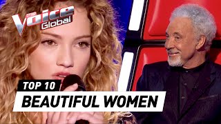 Most BEAUTIFUL WOMEN in The Voice History [upl. by Sharlene]