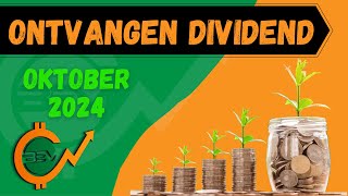 ZOVEEL DIVIDEND HEB IK ONTVANGEN VAN MIJN 28600 PORTFOLIO  DIVIDEND OKTOBER 2024 [upl. by Wickner]