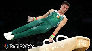 Irelands Rhys McClenaghan upgraded to OLYMPIC CHAMPION with huge pommel horse routine  NBC Sports [upl. by Fassold]