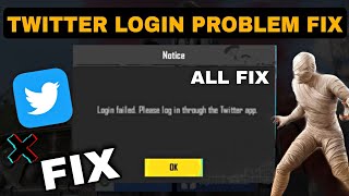 BGMI Fix Login failed please login through the twitter app  After Update Twitter Login Problem [upl. by Iruj158]