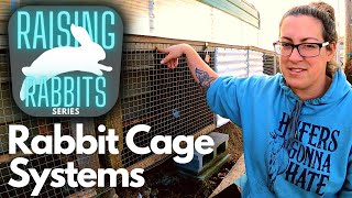 Raising Meat Rabbits Part Four Elevated Cage Systems [upl. by Retep]