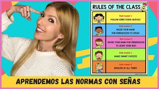 SEÑAS y JUEGOS para APRENDER las NORMAS de la CLASE  ONLINE y PRESENCIAL [upl. by Aleik]