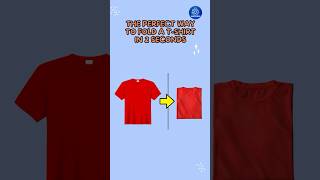 The Perfect Way to Fold a T Shirt in 2 Seconds shorts hacks shirts shirt shirtvideo shirtless [upl. by Acsot634]