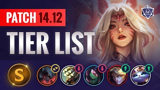 PATCH 1412 TIER LIST Changes amp Updates  League of Legends Season 14 [upl. by Andras]