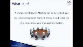 Video  How to run a Management Review Meeting [upl. by Wichman798]