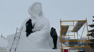 International Snow Sculpting Symposium  Festival du Voyageur  Day 1  2019 [upl. by Netta]