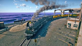 GTA 5 Driving UP CHALLENGER through Abandoned West Docks Railroads [upl. by Manoff]