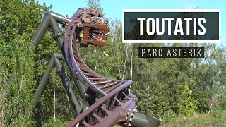 Toutatis  Front Row POV amp OffRide Footage Parc Asterix Multi Launch Roller Coaster [upl. by Alguire]