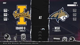 EA SPORTS College Football 25 Week 7 Simulation Idaho Vandals Vs Montana State BobCats [upl. by Anoik]