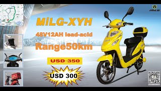 milg xyh electric scooter motorcycles 350w 450w 500w motor 48v lithium battery with eec and coc [upl. by Julee646]