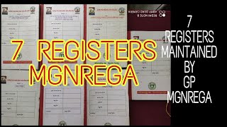 How to Maintain 7 Register of MGNREGAImportance of Seven RegistersMGNREGA Fixed Asset Register V [upl. by Aniham]