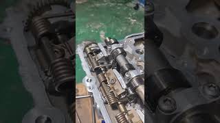 BMW b48 engine how to manually install valve spring without special tools [upl. by Novonod]