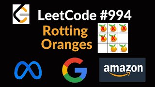 Rotting Oranges  FAANG Interview Question Leetcode 994 Python [upl. by Schlicher158]