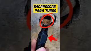 Cómo Sacar o extraer una ROSCA ROTA de un TUBO de FIERRO y PVC 💥 [upl. by Ulberto]