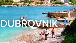 Croatia 🇭🇷 Beach in DubrovnikLapad  Souvenirs  Travel Guide [upl. by Haikan]