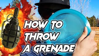 HOW TO THROW A GRENADE One Of The Most Useful Scramble Shots In Disc Golf [upl. by Nerrak]