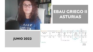 Examen resuelto Griego II EBAU Junio 2022 Asturias [upl. by Annirac969]