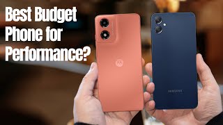 Galaxy F05 Vs Motorola Moto G04  Best Budget Phone for Performance [upl. by Schechter]