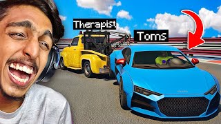 GTA 5  I Towed Toms CAR with Tow Truck in Race 🤣 [upl. by Hujsak741]