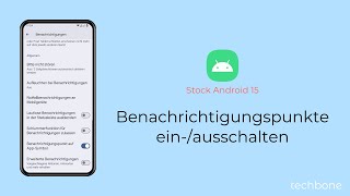 Benachrichtigungspunkte einschalten oder ausschalten Android 15 [upl. by Daloris]