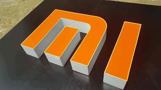 Sign colorful liquid acrylic letter making with UV machine [upl. by Lamrej]