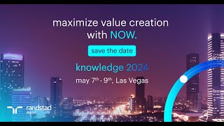 Randstad Digital  ServiceNow Knowledge 24 [upl. by Lzeil385]