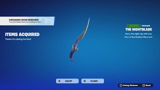 Are These FREE Rewards Worth Grinding For Nightblade Pickaxe  Moonlit Peace Wrap Gameplay [upl. by Duquette]