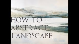 ABSTRACT painting demonstration of a landscape [upl. by Amlas936]