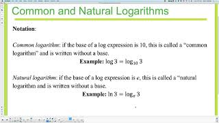 29 Logarithmic Expressions [upl. by Hillery]