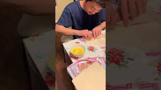 Making Egg Roll shorts [upl. by Eniledam]