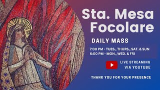 Sta Mesa Focolare Online Mass 0700 PM October 26 2024 [upl. by Sidnal]