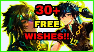 🎁 30 FREE WISHES IN 2ND PHASE  Genshin Impact [upl. by Allekram]