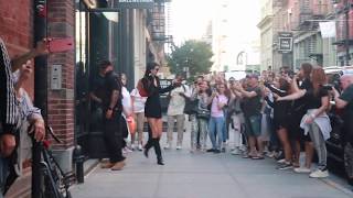 Kendall Jenner turns the streets of SOHO into her personal runway in NYC [upl. by Aoniak]