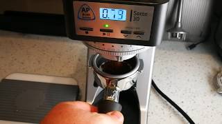 Baratza Settle 30 timing 185g for espresso [upl. by Namya611]