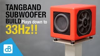 Building a Small Subwoofer  Plays down to 33Hz  by SoundBlab [upl. by Laeahcim894]